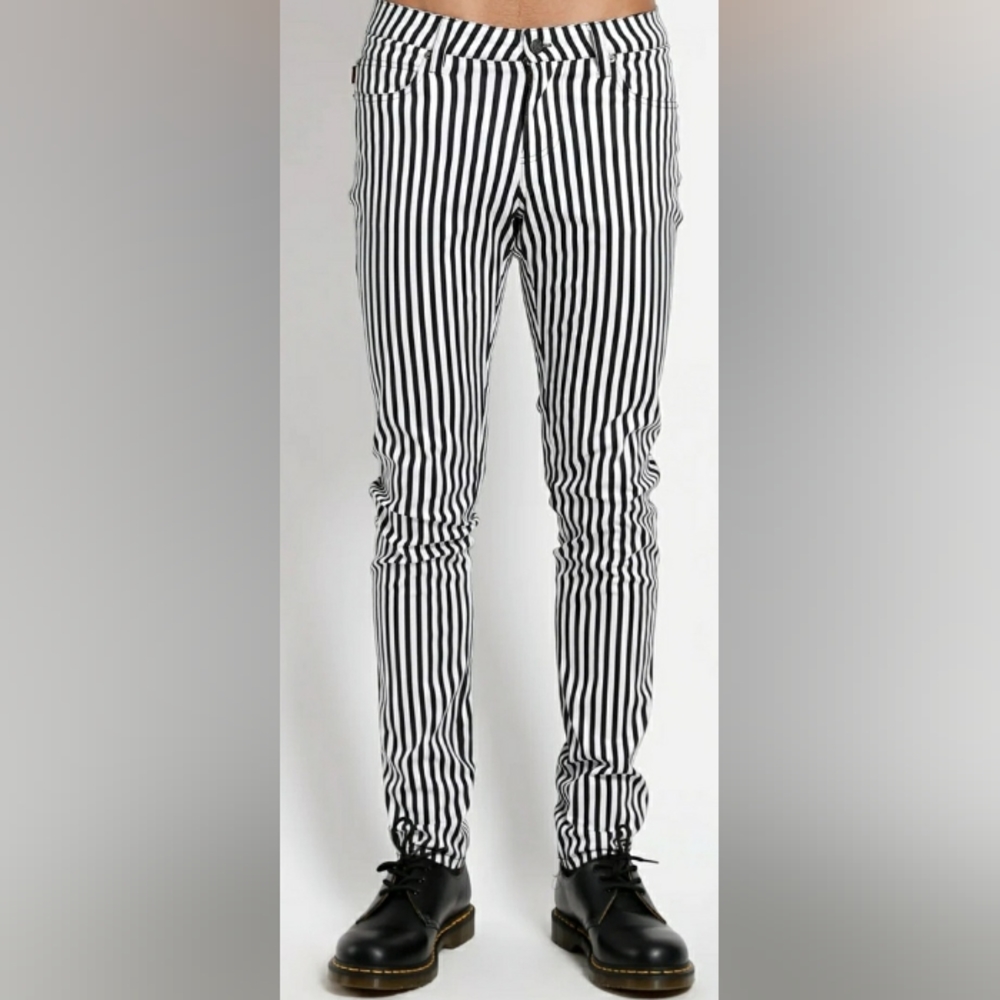 ✨Tripp NYC✨ Black and White Striped Jeans